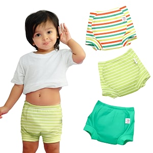 superbottoms padded underwear for babies amp toddlers 3 layers of premium cotton amp dryfeel layer ideal for diaper-free time amp mess-free potty training pants pack of 3 garden green