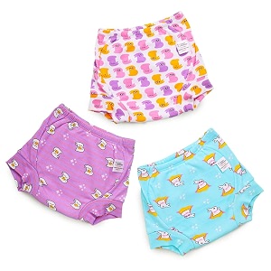 superbottoms padded underwear for babies and toddlers  potty training pants for mess-free diaper-free time  prevents pee puddles 3 layers of premium cotton padding no sponge 3-4 year pack of 3