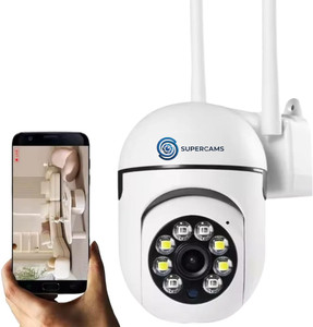 supercams 3mp fhdmini ptz wifi indoor cctv  360 pan  tilt  color night vision security camera