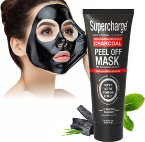 supercharge peel off mask  face pack for detan  blackhead removal 50 g
