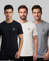 SUPERGEN Printed Men Round Neck Multicolor T-Shirt