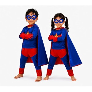 superhero costumes for kids Blue Red