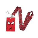 Superhero Spider Anime Lanyard with ID Card Badge Holder for Movie Fans Wristlet for Keys Keychain Accessories (spider 5)