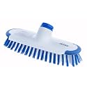 Superio Deck Scrub Brush Head Heavy Duty Stiff Bristles Replacement, Brush Refill with Scraper - Cleans Hot Tub, Swimming Pool, Granite Tiles, Bathroom, Patio, Kitchen, Wall, and Deck