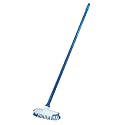 Superio Deck Scrub Brush with Long Handle (54 Inches) Heavy Duty Stiff Bristles Grout Scrubber with Scraper - Cleans Hot Tub, Swimming Pool, Granite Tiles, Bathroom, Patio, Kitchen, Wall and Deck