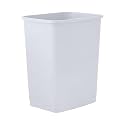 Superio Small 1.25 Gallon Plastic Trash Can, Waste Bin for Under Desk, Office, Bedroom, Bathroom- 5 Qt, (White Smoke)