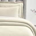 SUPERIOR 3 Piece Cotton Bedspread Set, Home Bed Decor, Decorative Bed Spread, 2 Pillow Shams, Medium Weight Blanket, Matelasse Coverlet, Bedding Essentials, Peploi Collection, King, Ivory