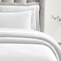 SUPERIOR 3 Piece Cotton Bedspread Set, Home Bed Decor, Decorative Bed Spread, 2 Pillow Shams, Medium Weight Blanket, Matelasse Coverlet, Bedding Essentials, Peploi Collection, Full, White
