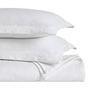 SUPERIOR 3 Piece Cotton Bedspread Set, Home Bed Decor, Decorative Bed Spread, 2 Pillow Shams, Medium Weight Blanket, Matelasse Coverlet, Bedding Essentials, Hibiscus Collection, Queen, White