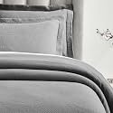 SUPERIOR 3 Piece Cotton Bedspread Set, Home Bed Decor, Decorative Bed Spread, 2 Pillow Shams, Medium Weight Blanket, Matelasse Coverlet, Bedding Essentials, Peploi Collection, King, Grey
