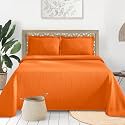 SUPERIOR Cotton Bedspread, Jacquard Woven Matelasse Bedding, Full, Mandarin