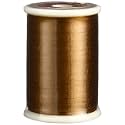 Superior Threads Tire Silk #50 3-Ply 50-Weight High Sheen Silk Embroidery Quilting Sewing Thread - 109 Yard Spool (#033 Dark Honey)