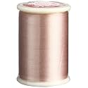 Superior Threads Tire Silk #50 3-Ply 50-Weight High Sheen Silk Embroidery Quilting Sewing Thread - 109 Yard Spool (#036 Pink Ivory)