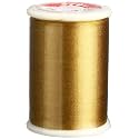Superior Threads Tire Silk #50 3-Ply 50-Weight High Sheen Silk Embroidery Quilting Sewing Thread - 109 Yard Spool (#086 Gold Dust)