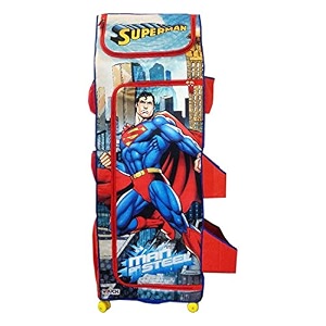 superman fun closet 4 shelves kids folding wardrobe - steel man