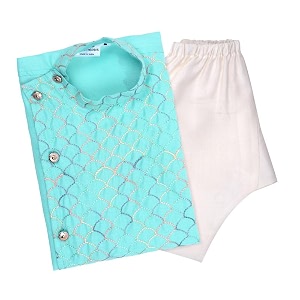 superminis Baby Boys Cotton Side Open Embroidery