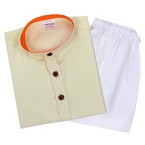 superminis Baby Boys Cotton Solid Ethnic Wear