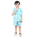 superminis Baby Boys Rayon Tie-Dye Printed Co-ord