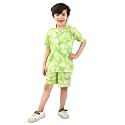 superminis Baby Boys Rayon Tie-Dye Printed Co-ord