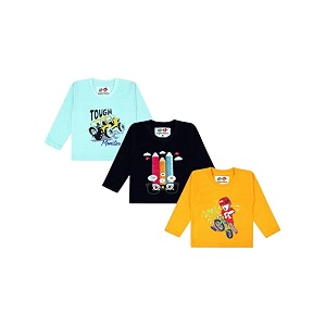 superminis Boys Girls Cotton Round Neck Full