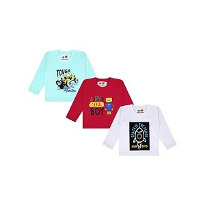 superminis Boys Girls Cotton Round Neck Full