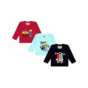superminis Boys Girls Cotton Round Neck Full