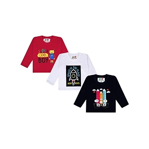 superminis Boys Girls Cotton Round Neck Full