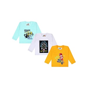 superminis Boys Girls Cotton Round Neck Full