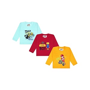 superminis Boys Girls Cotton Round Neck Full