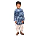 superminis Boys Cotton Solid Jacket Kurta Dhoti