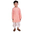 superminis Boys Cotton Solid Jacket Kurta Dhoti