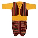 superminis Boys Cotton Solid Jacket Kurta Dhoti