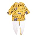superminis Boys Dhoti Kurta Set Cotton Animal
