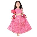 superminis Girl39s Cotton One Shoulder Lehariya Printed