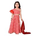 superminis Girl39s Cotton One Shoulder Lehariya Printed
