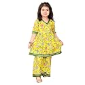 superminis Girls Cotton Floral Printed Gota Patti