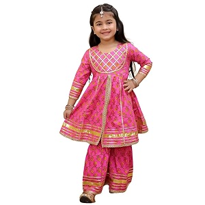 superminis Girls Cotton Floral Printed Gotta Work