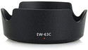 SUPERNIC EW-63C Replacement Lens Hood for Canon EF-S 18-55mm f/3.5-5.6 is STM Lens with Microfiber Cloth  Lens Hood