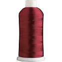 Superpunch Embroidery Thread, 40wt Polyester Yarn, 5000m Large Spool, 175 Color Options, Commercial &amp; Domestic Machine, Burgundy 1243