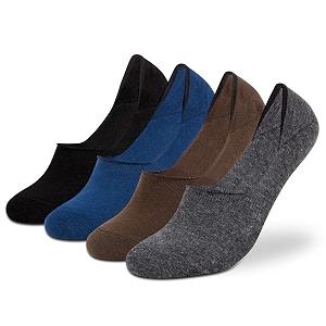 supersox no show loafer socks for man  combed cotton  breathable amp moisture absorbent  anti-odour  anti-slip grip  low cut invisible fit