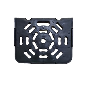 supertech set top box stand plastic wall shelf number of shelves - 1 black