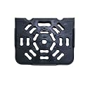 Supertech Set Top Box Stand Plastic Wall Shelf (Number of Shelves - 1, Black)