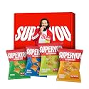 Superyou Multigrain Protein Chips - Assorted(Pack of 10) | 10g Protein, 3g Fiber, No Added Sugar, No Palm Oil, Baked | 100% Vegetarian | Thinnest, Lightest and Healthiest Protein Snack | 40g x 10 packs | 400g