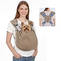 Supet Dog Sling Carrier for Pets, Adjustable Hands Free Front Chest Pouch
