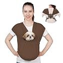 Supet Dog Sling Carrier for Small Pet, Adjustable Hands Free Front Backpack