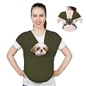 Supet Dog Sling Carrier for Small Pet, Adjustable Hands Free Front Backpack