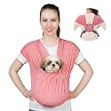 Supet Dog Sling Carrier for Small Pet, Adjustable Hands Free Front Backpack