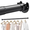 Supforce Closet Rod Heavy Duty, 17-84in Stepless Adjuatable Closet Pole