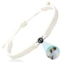 SUPHELPU Bracelet with Picture Inside, Personalized Circle Photo Bracelet Projection, Italian Style Charm Bracelets, Personalized Gifts for Women Boyfriend Couples, Photo Gifts for Memorial