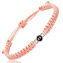 SUPHELPU Bracelet with Picture Inside, Personalized Circle Photo Bracelet Projection, Italian Style Charm Bracelets, Personalized Gifts for Women Boyfriend Couples, Photo Gifts for Memorial